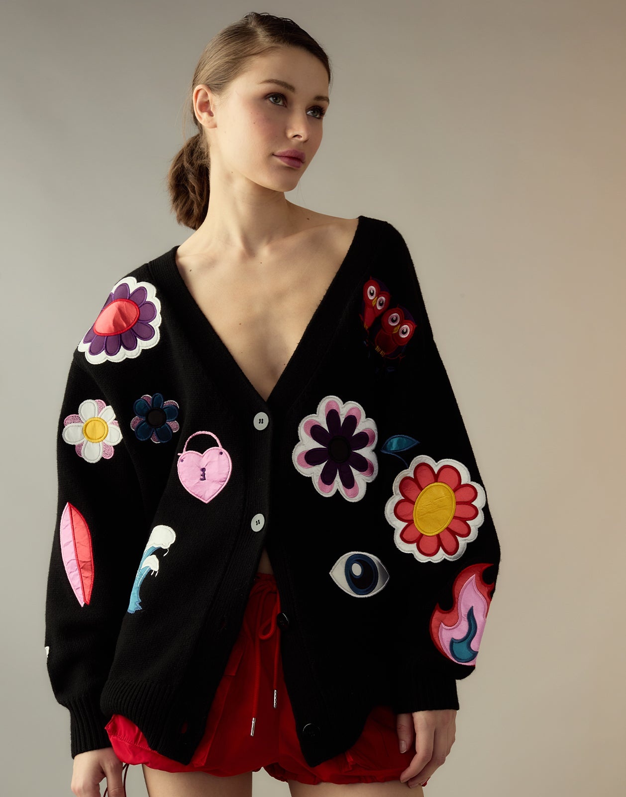 Playful Patchwork Cardigan - 3
