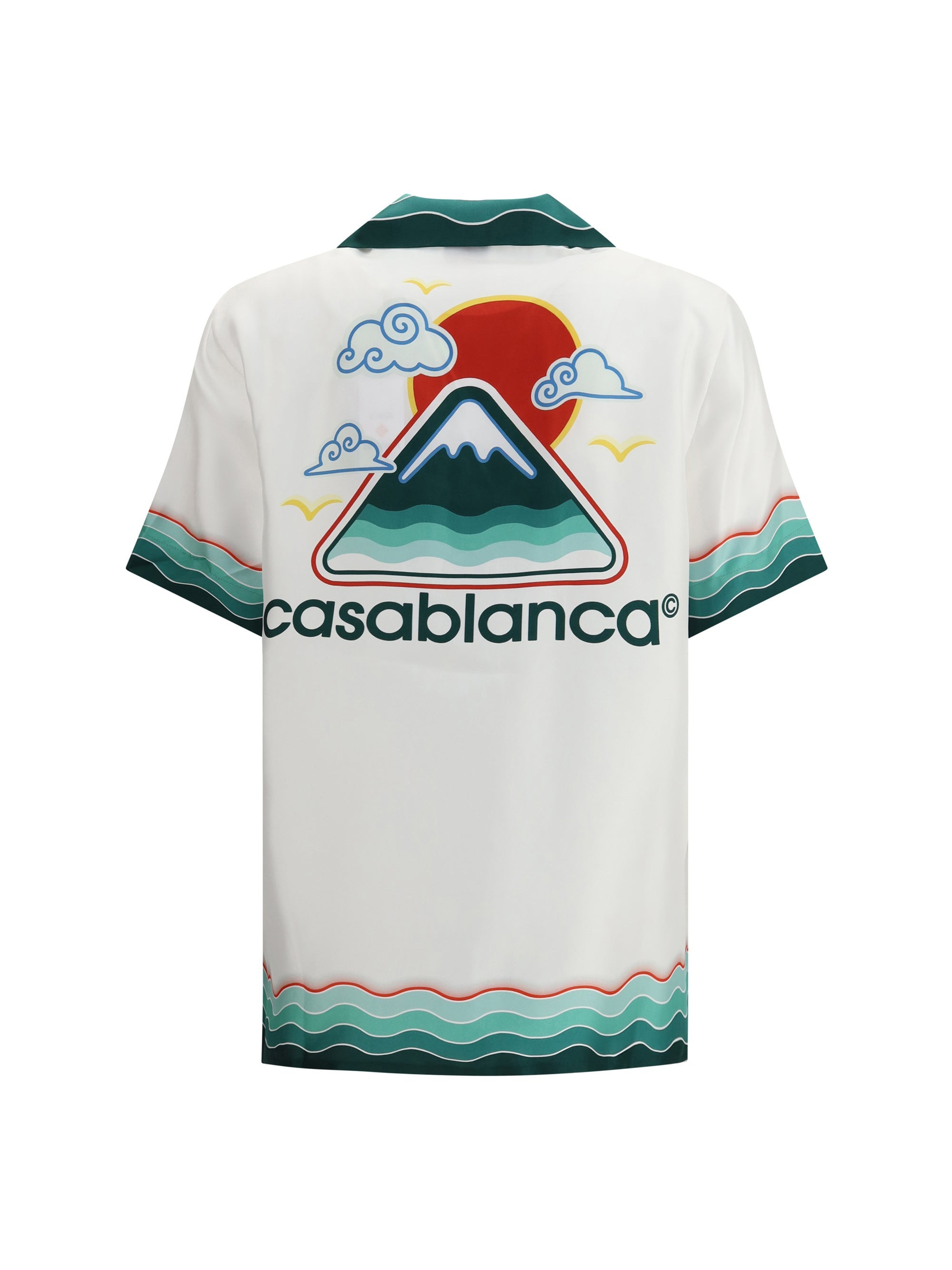 Casablanca Women Cuban Collar Short Sleeve Shirt - 2