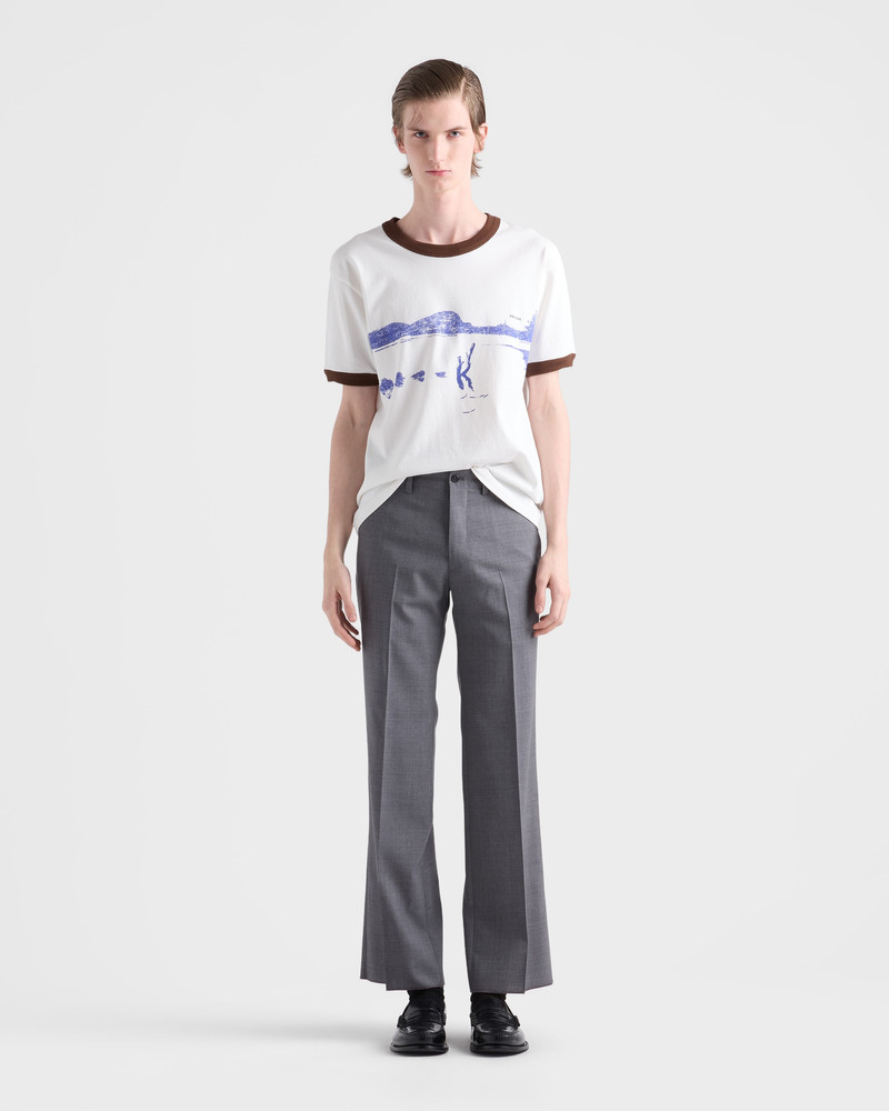 Prada Printed cotton T-shirt outlook