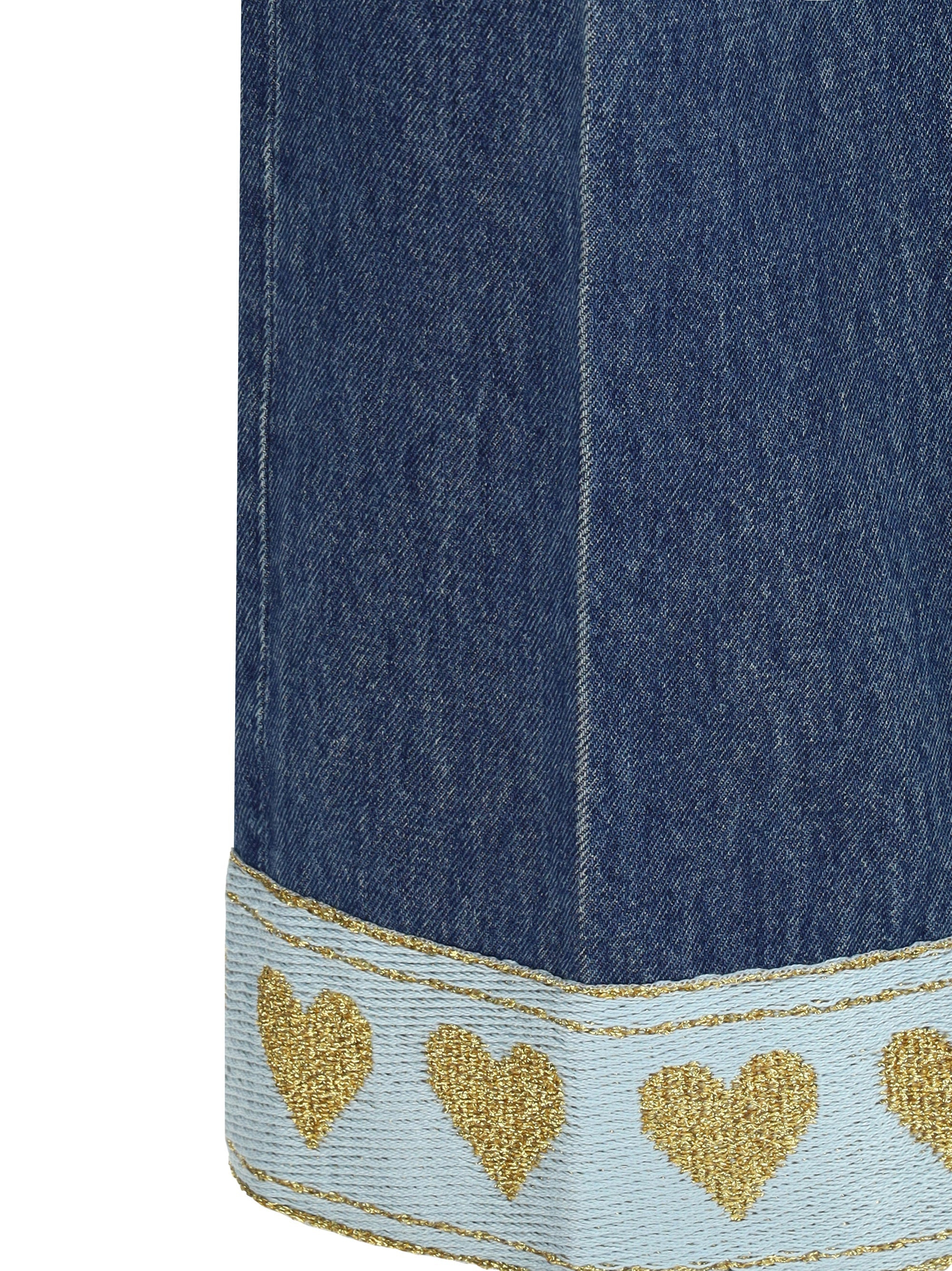 Valentino Women Pantalone In Denim | Solid | Denim Lav. - 4