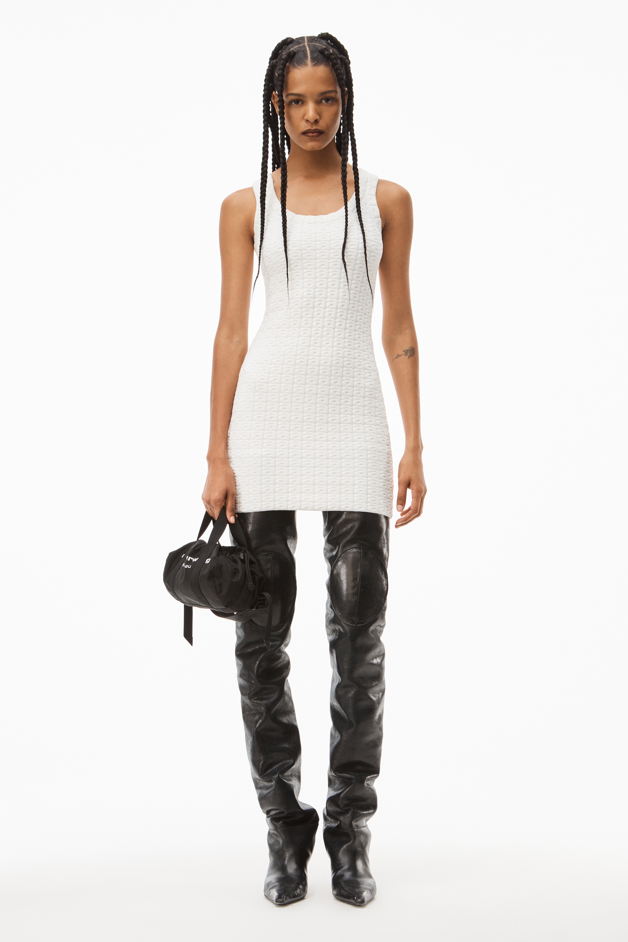 TANK DRESS IN CHENILLE JACQUARD - 2