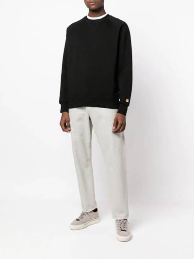 Carhartt embroidered-logo sleeve sweatshirt outlook