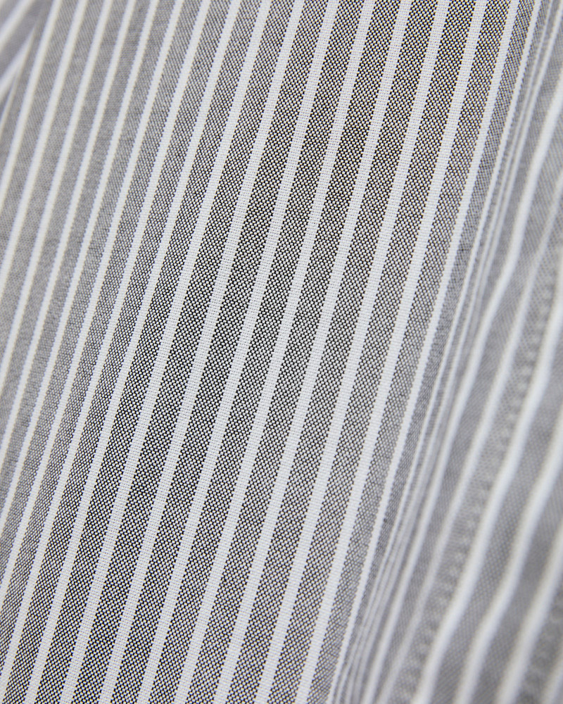 Portuguese Flannel Belavista Stripe Button-Up Shirt in Black outlook