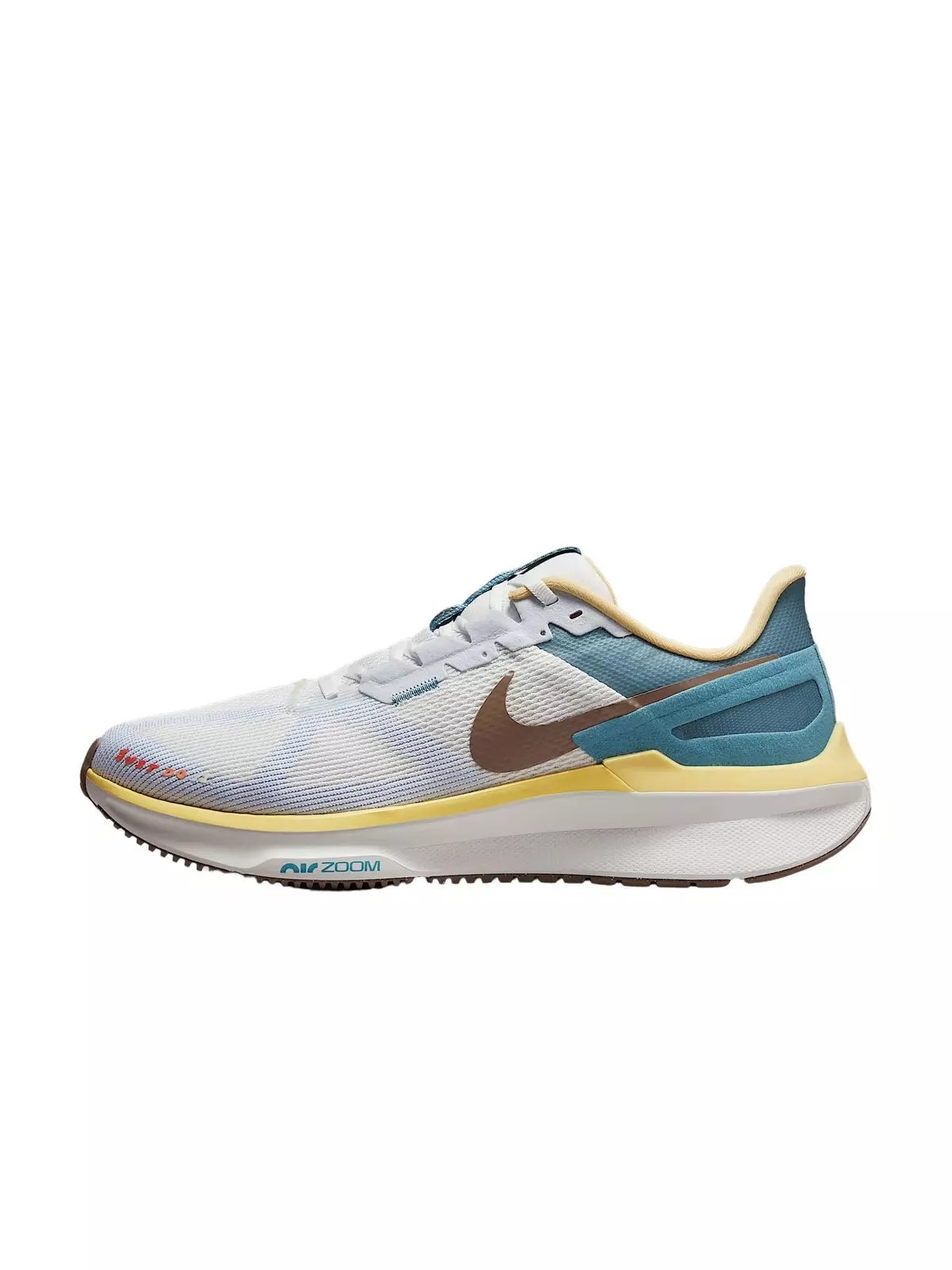 Structure 25 "White/Teal/Yellow/Bronze" Men's Running Shoe - 2