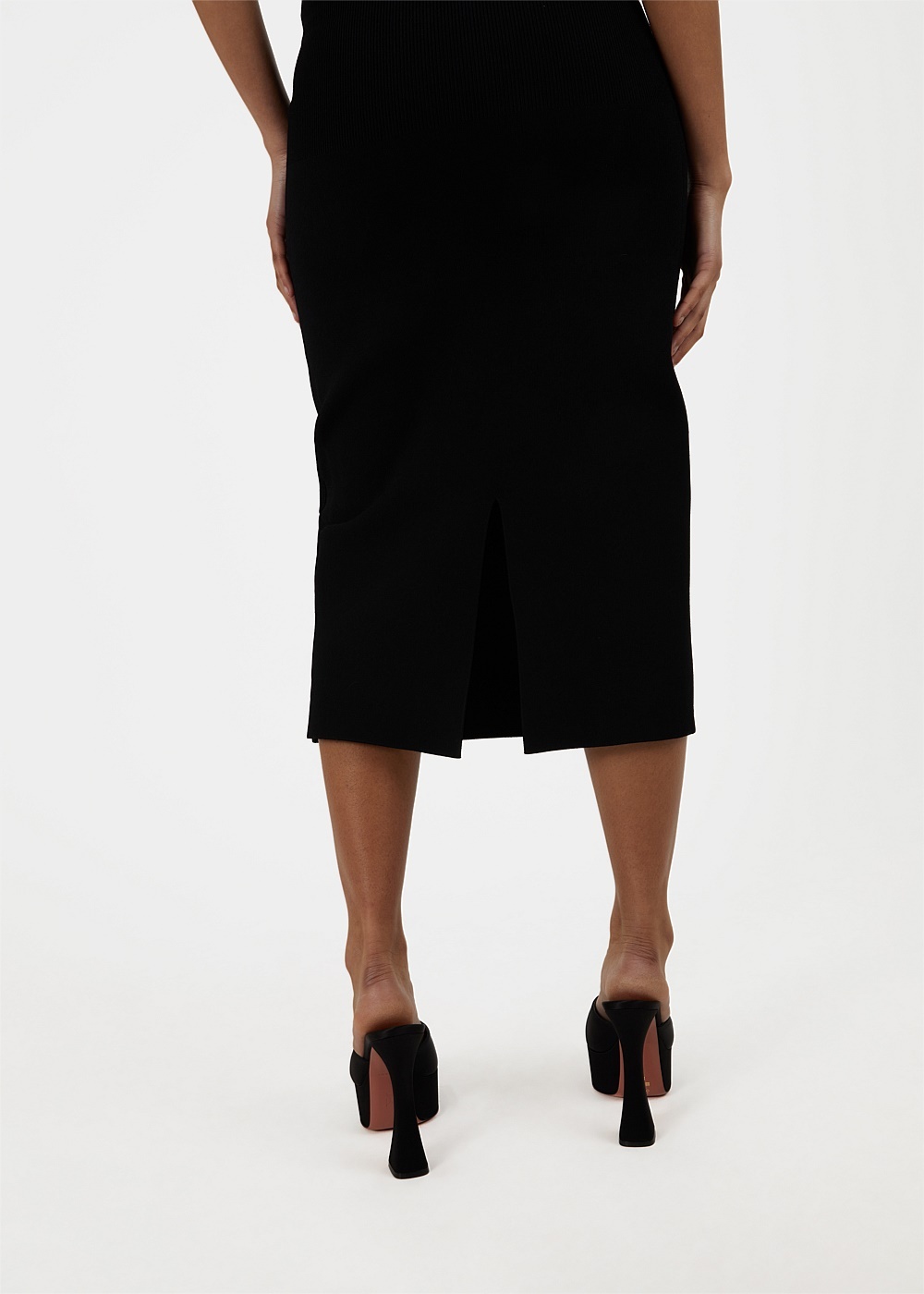 Black Fitted Skirt - 6