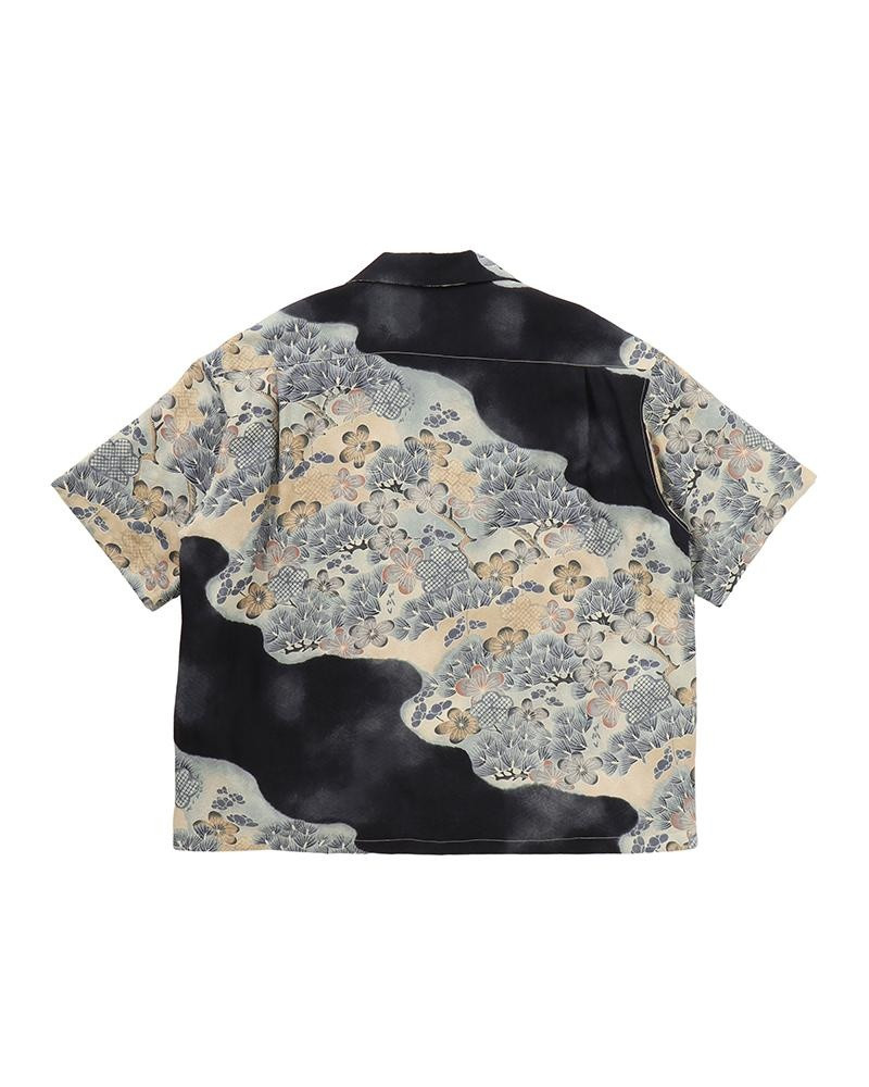 visvim WALLIS SHIRT S/S JACQUARD (MAWATA) BLACK outlook