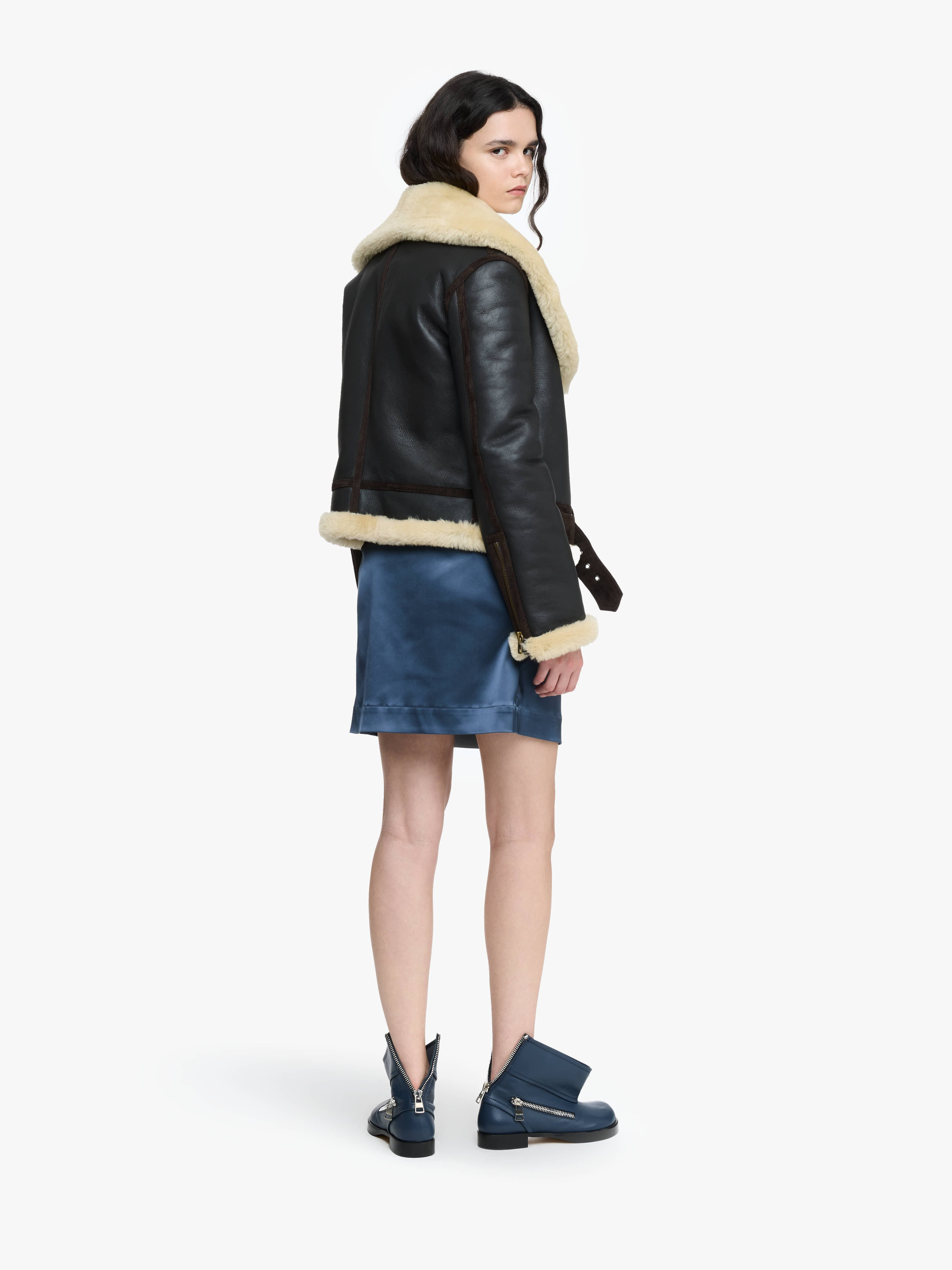 LEATHER AVIATOR JACKET - 3