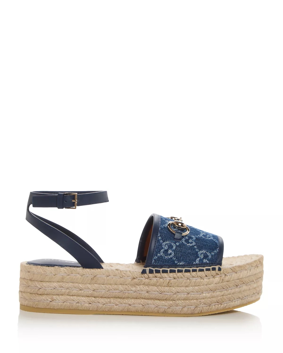 Women's GG Horsebit Espadrille Flatform Sandals - 2