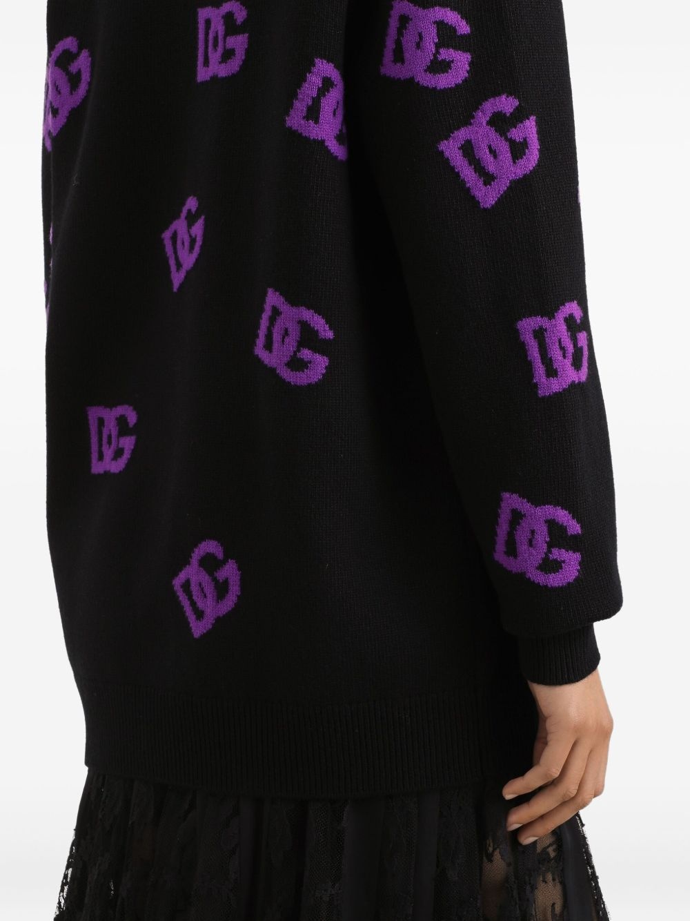 logo-motif cardigan - 5