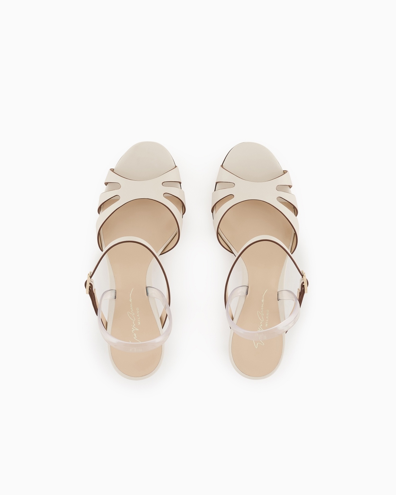 HEELED, NAPPA-LEATHER SANDALS - 3