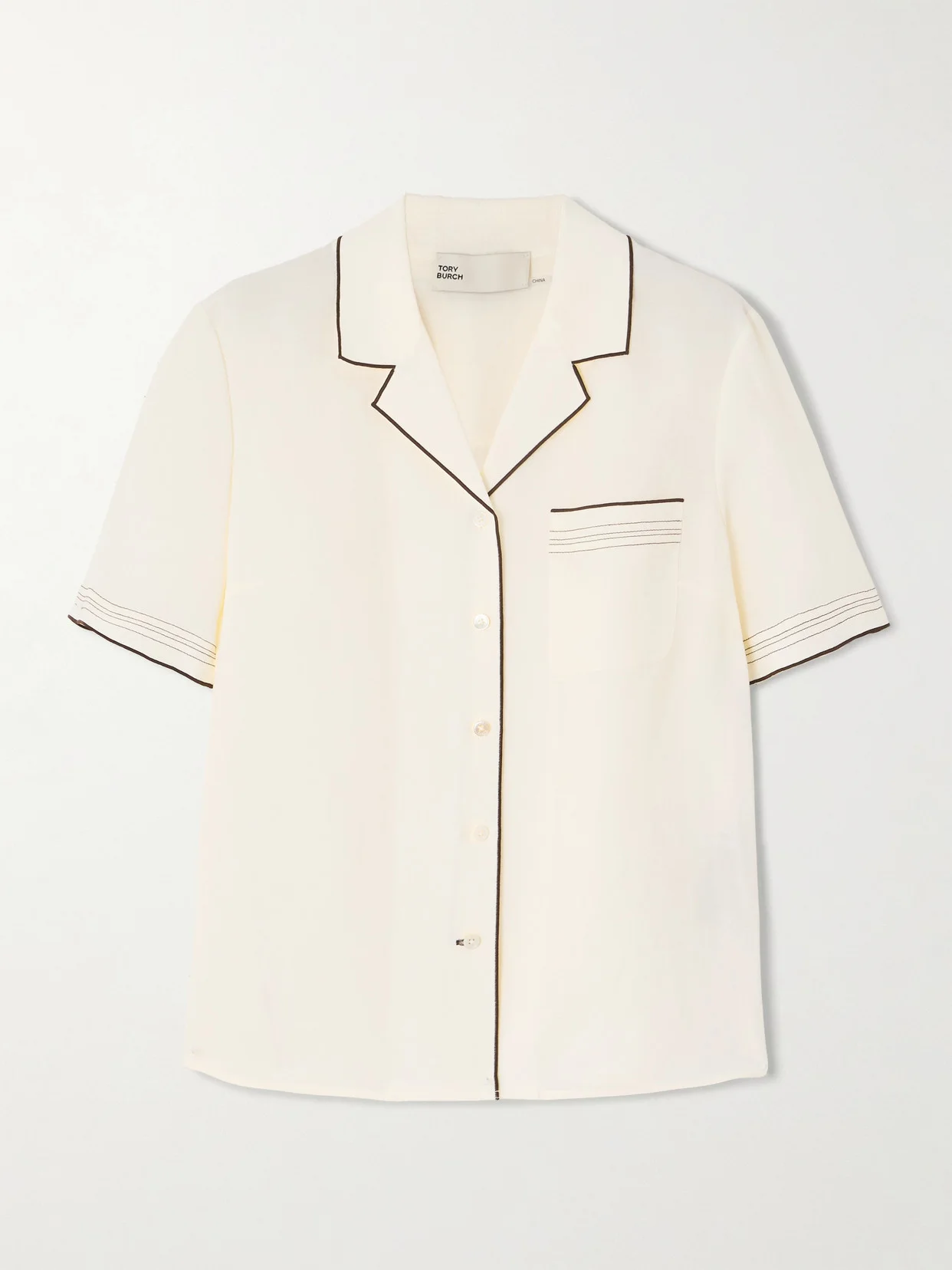 Piped Woven Shirt - 1