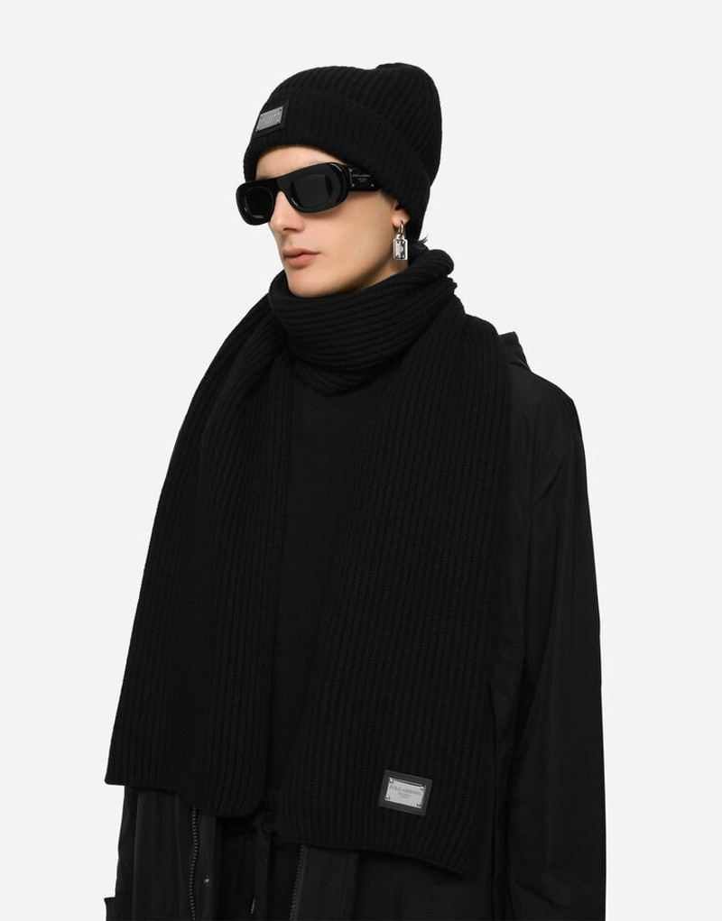 Dolce & Gabbana Wool scarf with DG patch outlook