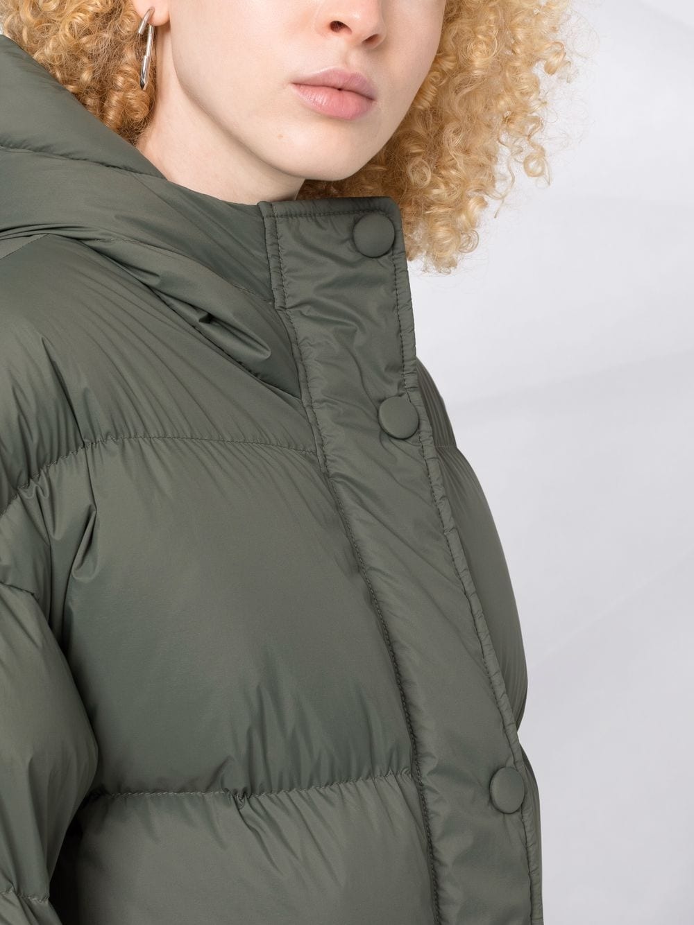 belted puffer jacket - 3
