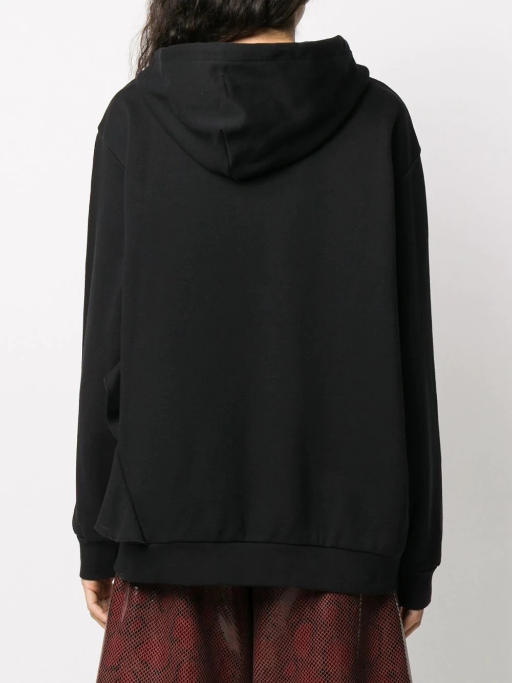 logo-embroidered oversize hoodie - 4