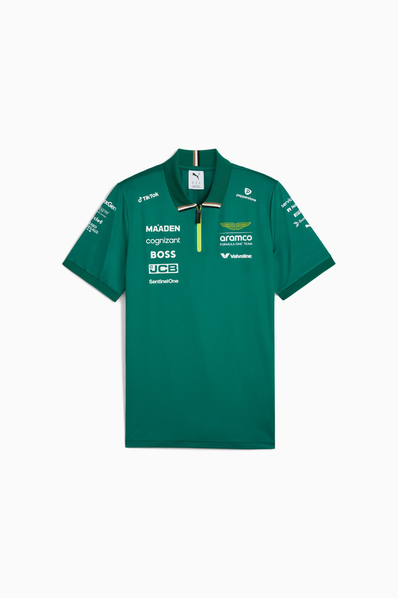 PUMA x ASTON MARTIN ARAMCO F1® TEAM Men's Replica Polo Shirt 1