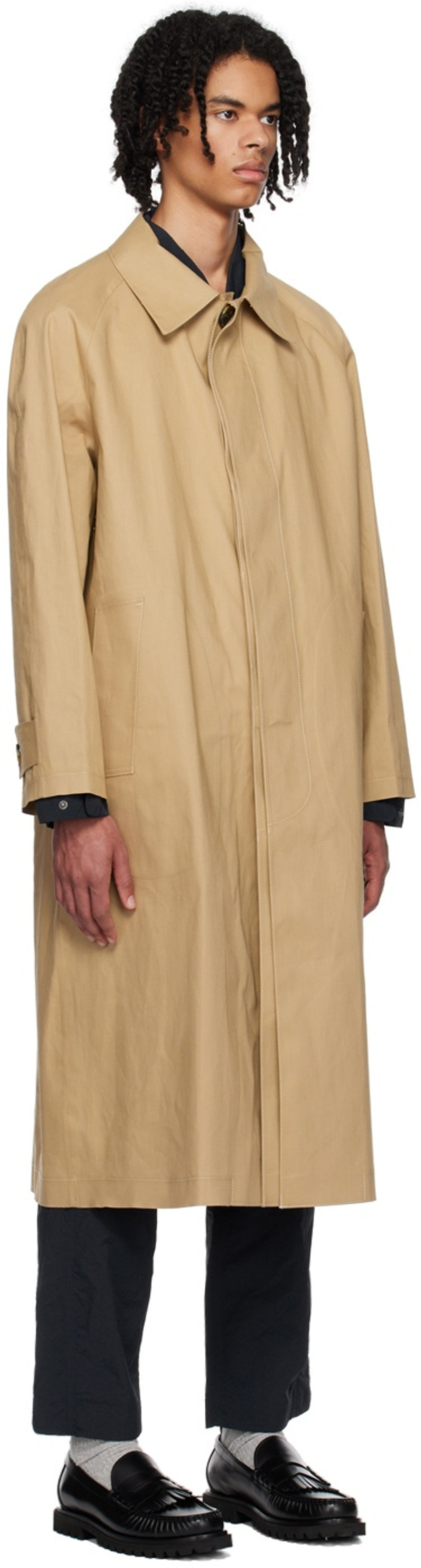 Wood Wood Beige Philip Coat outlook