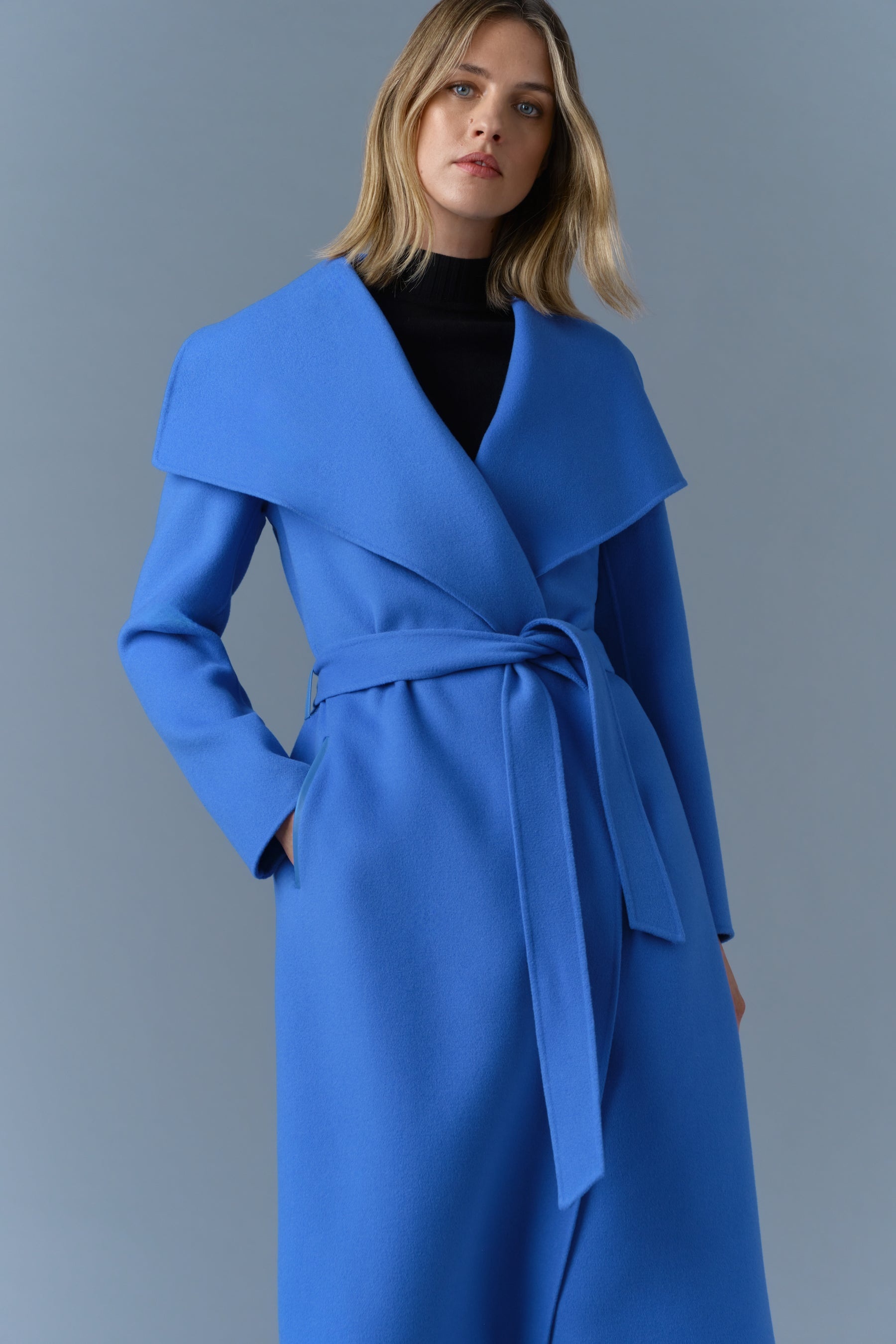MAI-CN Double-face wool wrap coat - 5