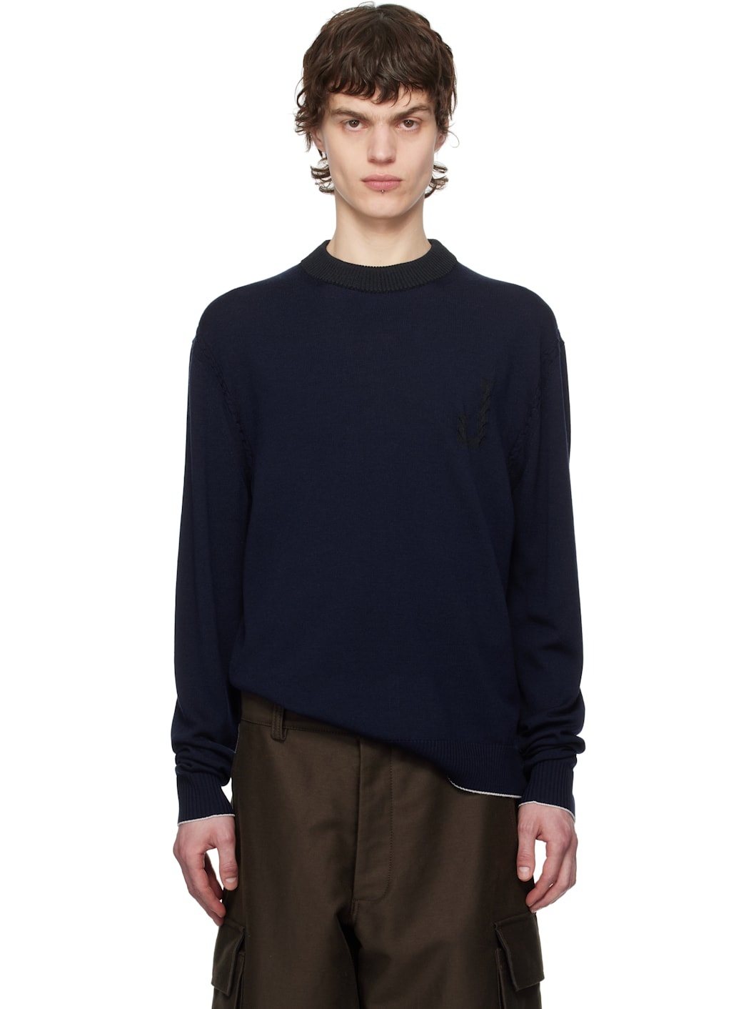 Navy La Croisière 'The Tricot knit' Sweater - 1