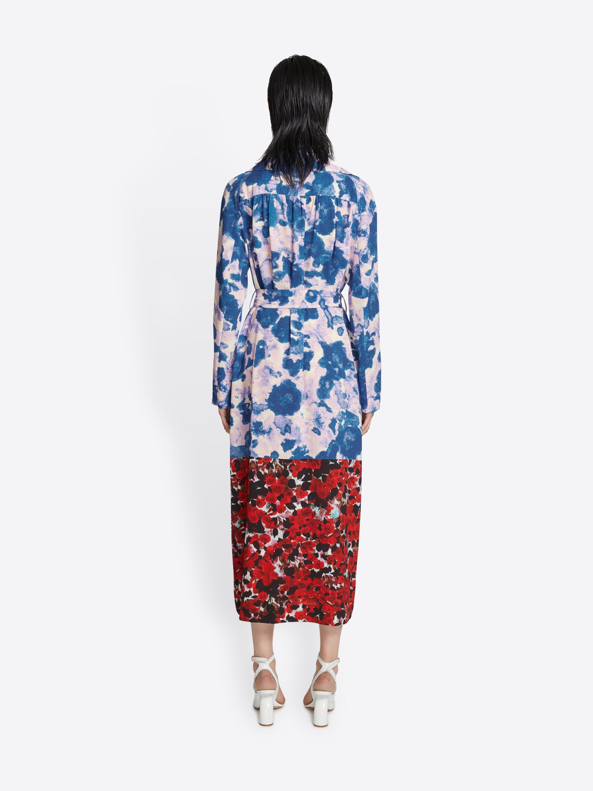 STRAIGHT FLORAL COAT - 4
