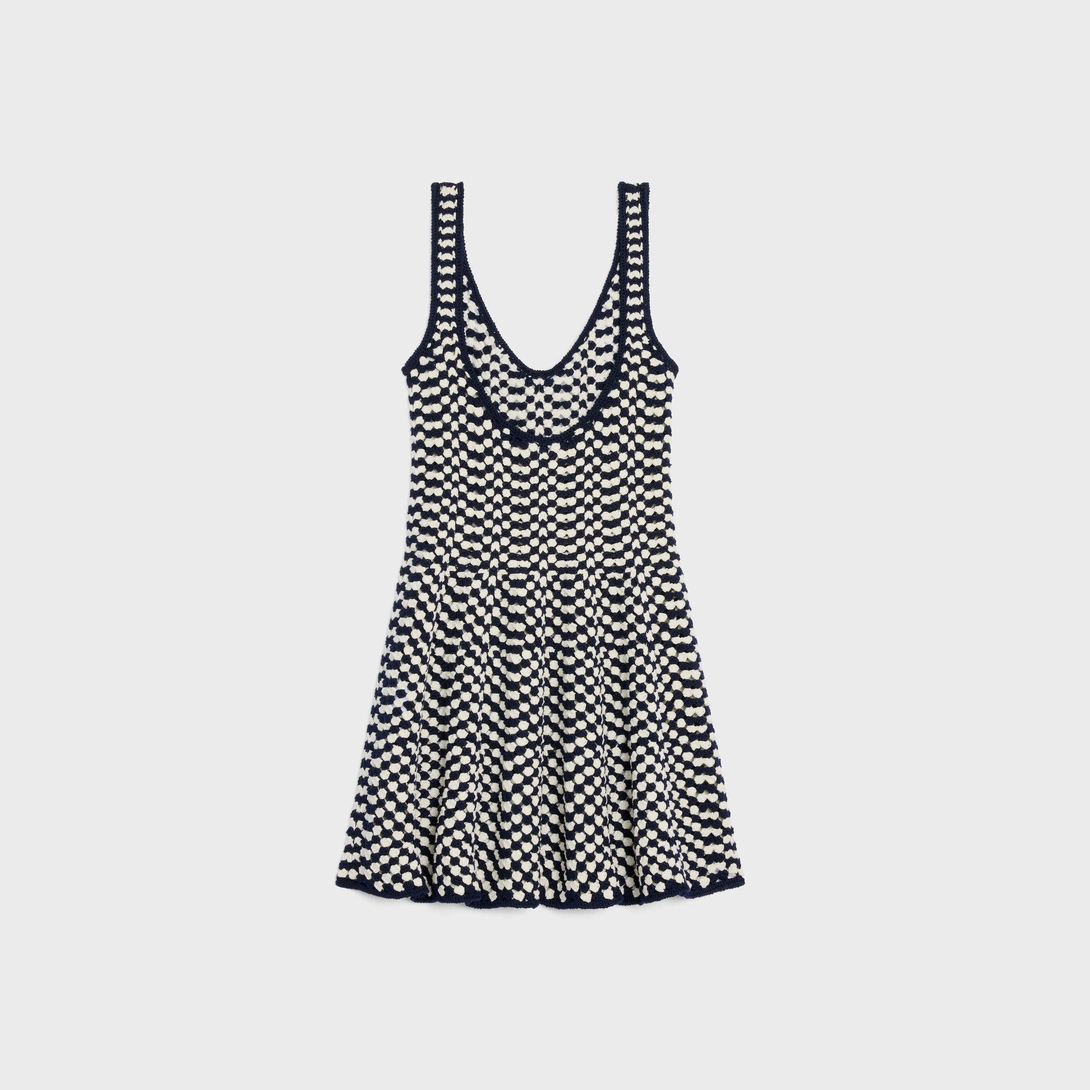mini skater dress IN crochet cotton - 2