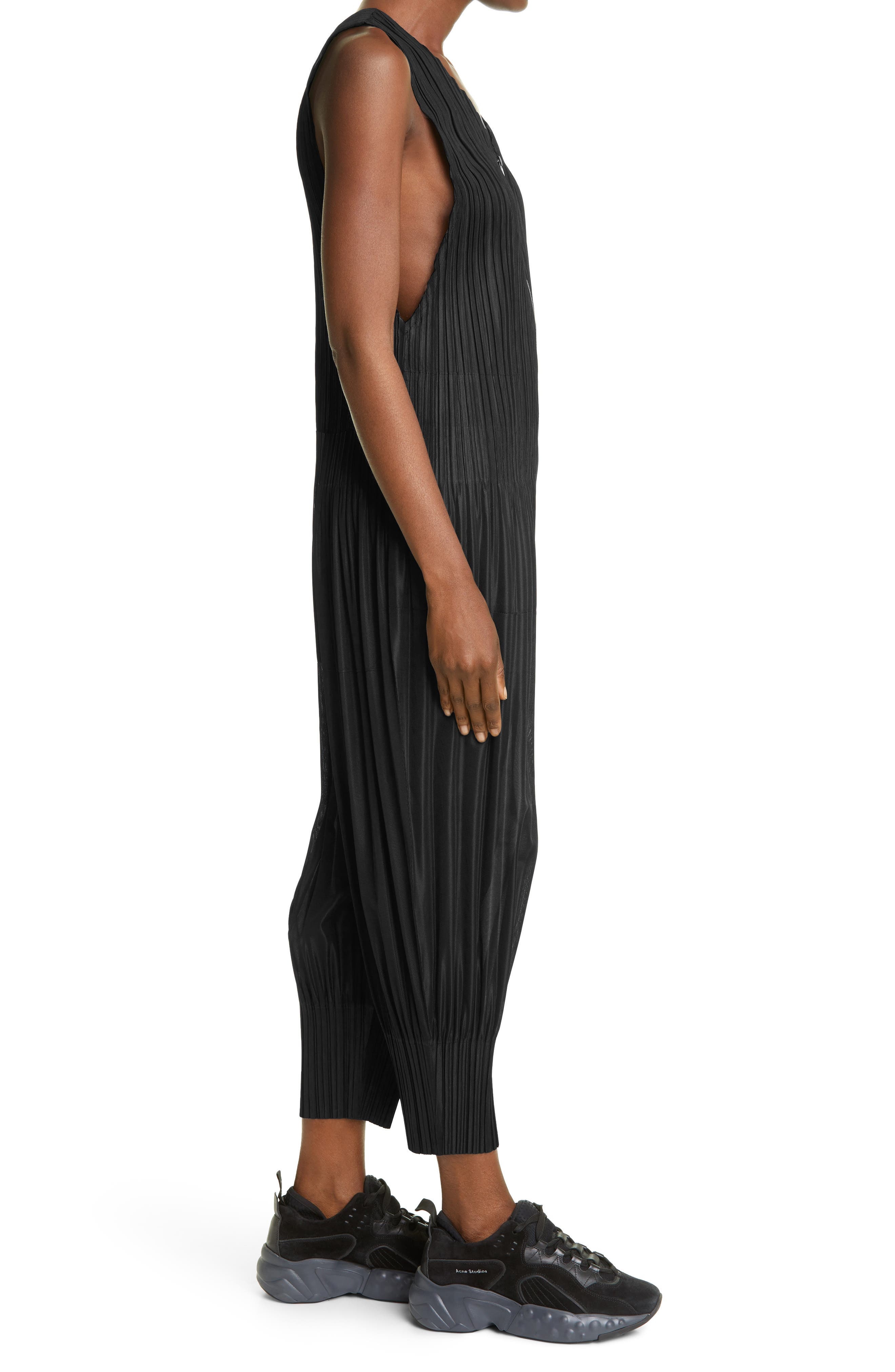 Pleats Please Issey Miyake Pleated Sleeveless Jumpsuit in Black at Nordstrom - 3