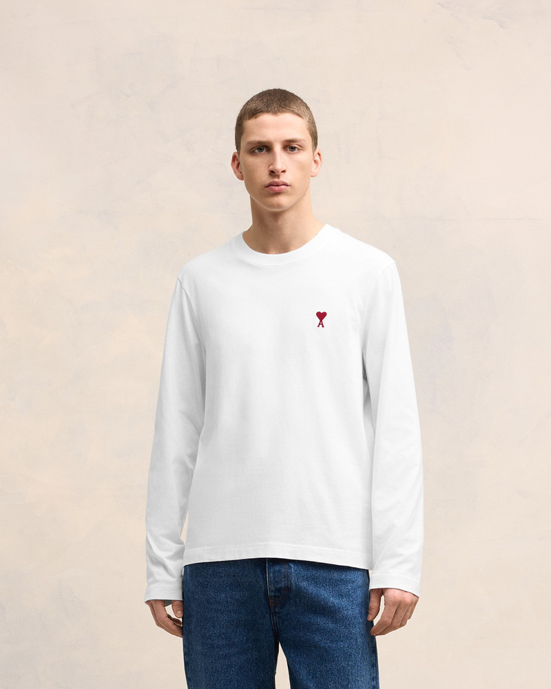 AMI Paris RED AMI DE COEUR LONG SLEEVES T-SHIRT outlook