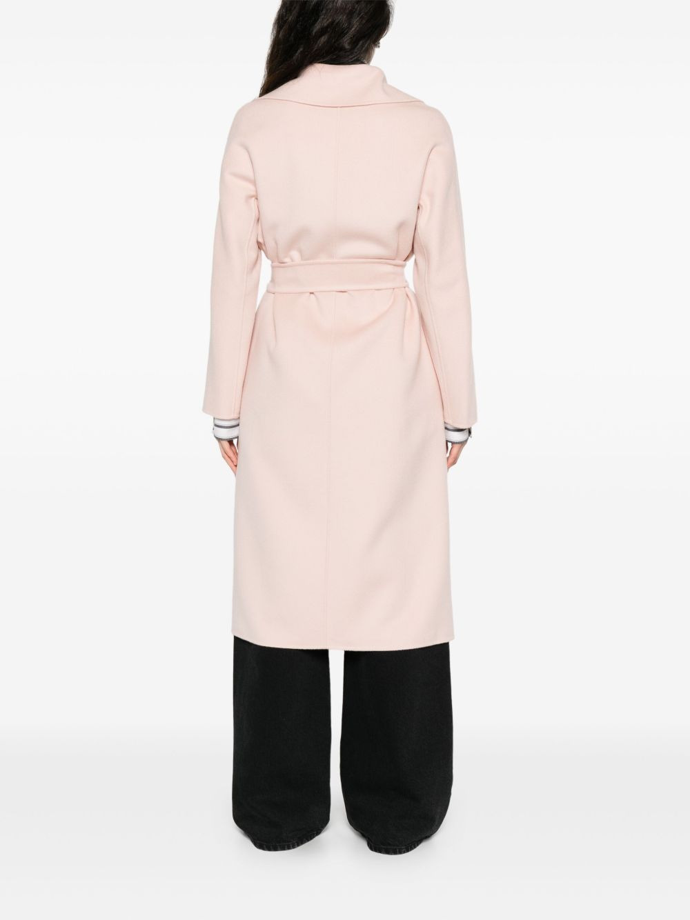 belted single-breasted coat - 4