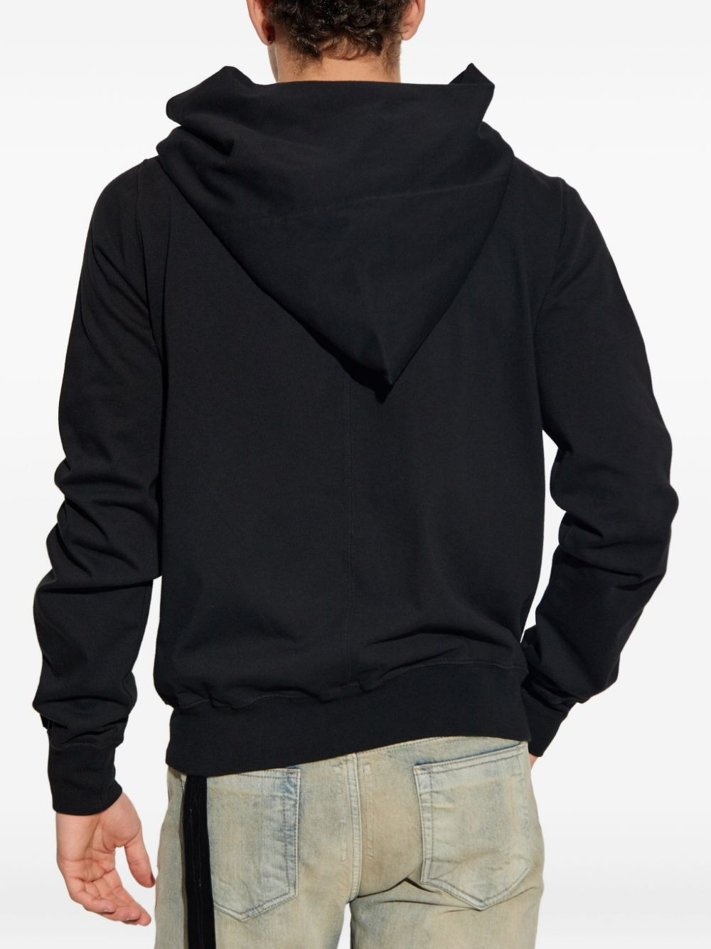 asymmetric-zip hoodie - 4