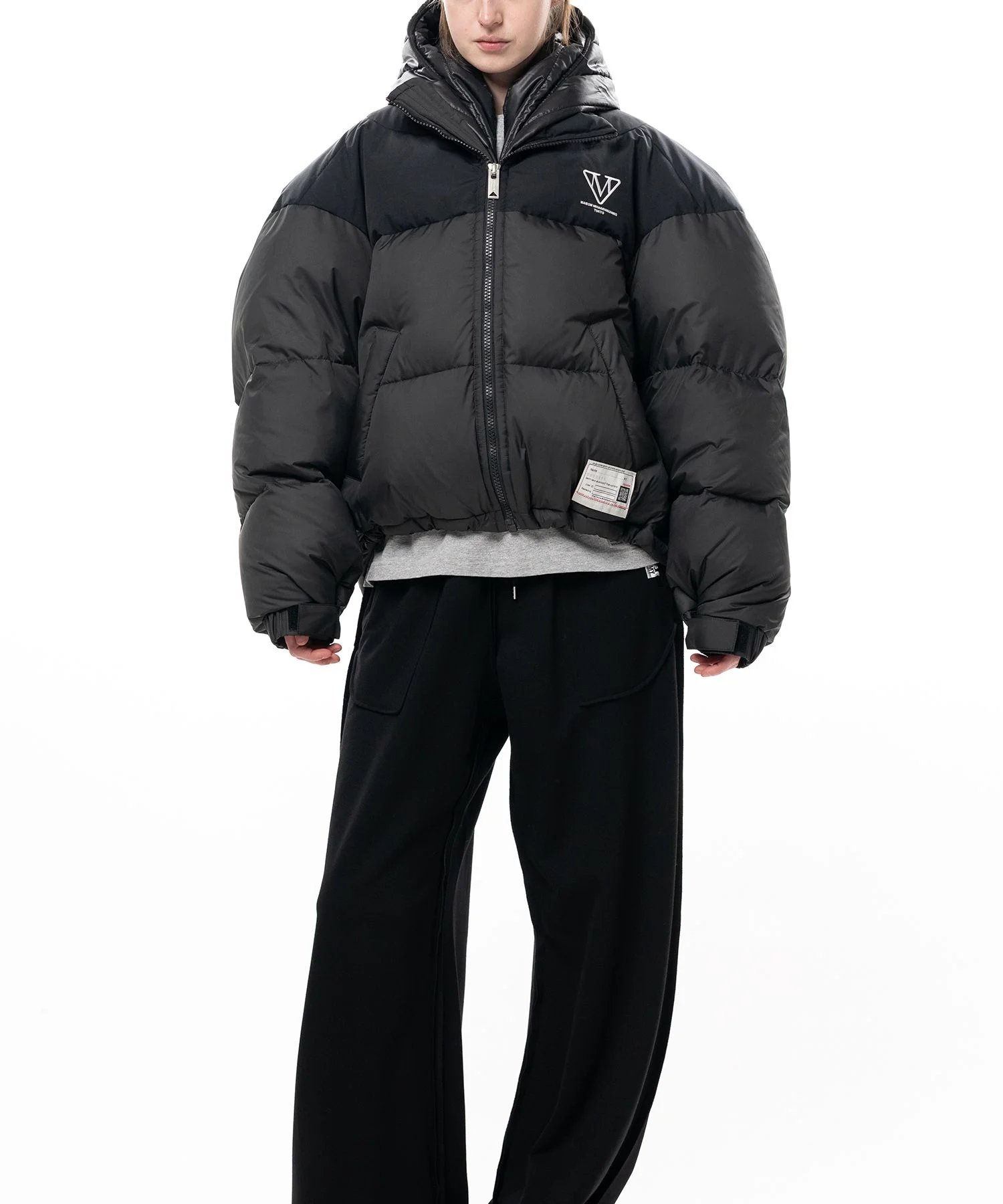 Hooded Down Jacket - 1