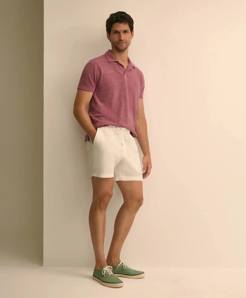 The 6" Friday Linen-Cotton Drawstring Shorts - 1