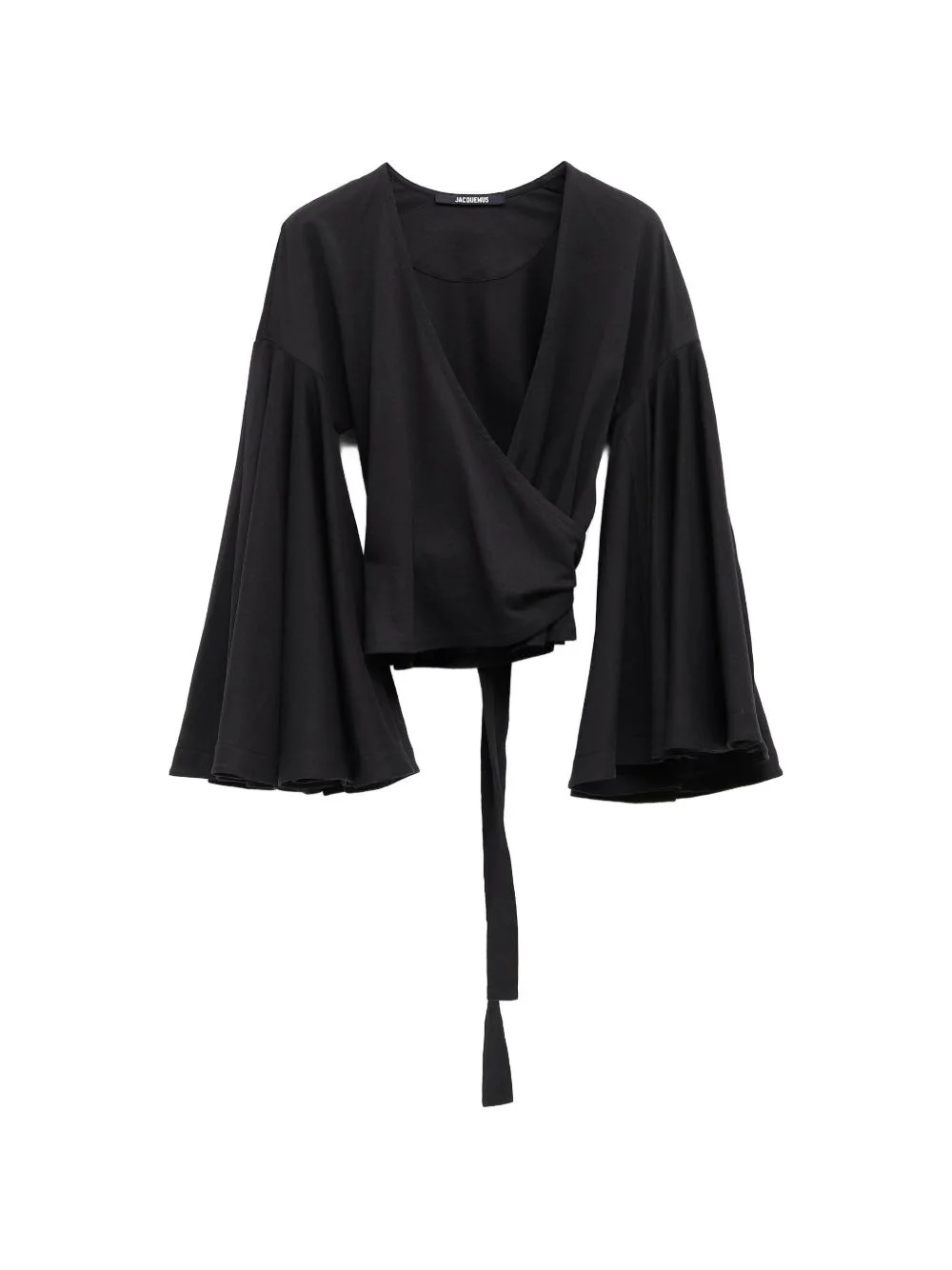 tie-fastening blouse - 1
