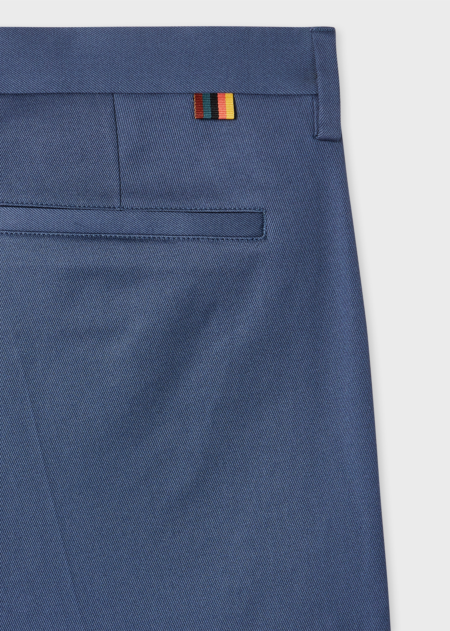 Slim-Fit Steel Blue Cotton-Stretch Chinos - 2