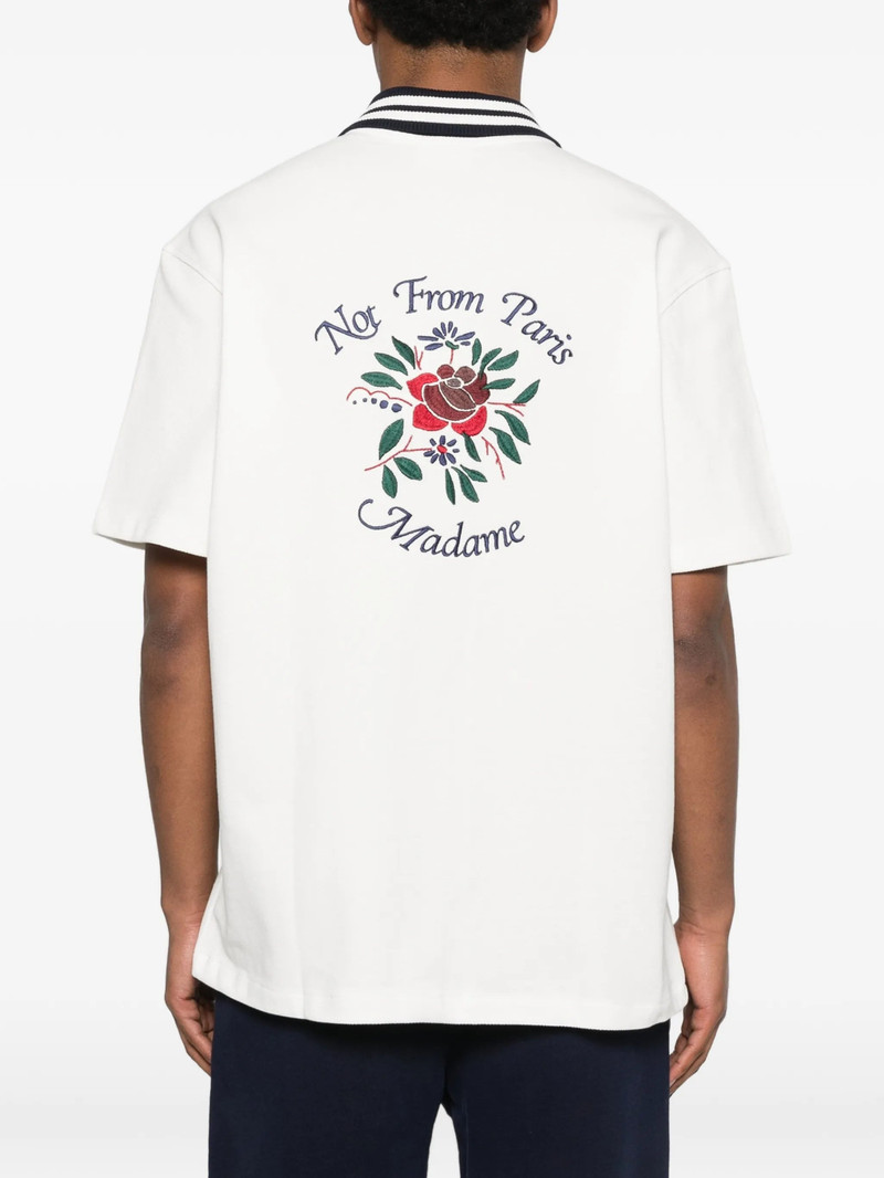 Drole De Monsieur Striped-collar Shirt 4