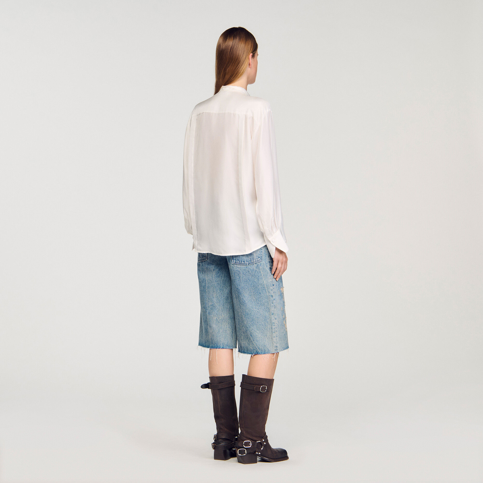 SILK LAVALLIÈRE SHIRT - 5