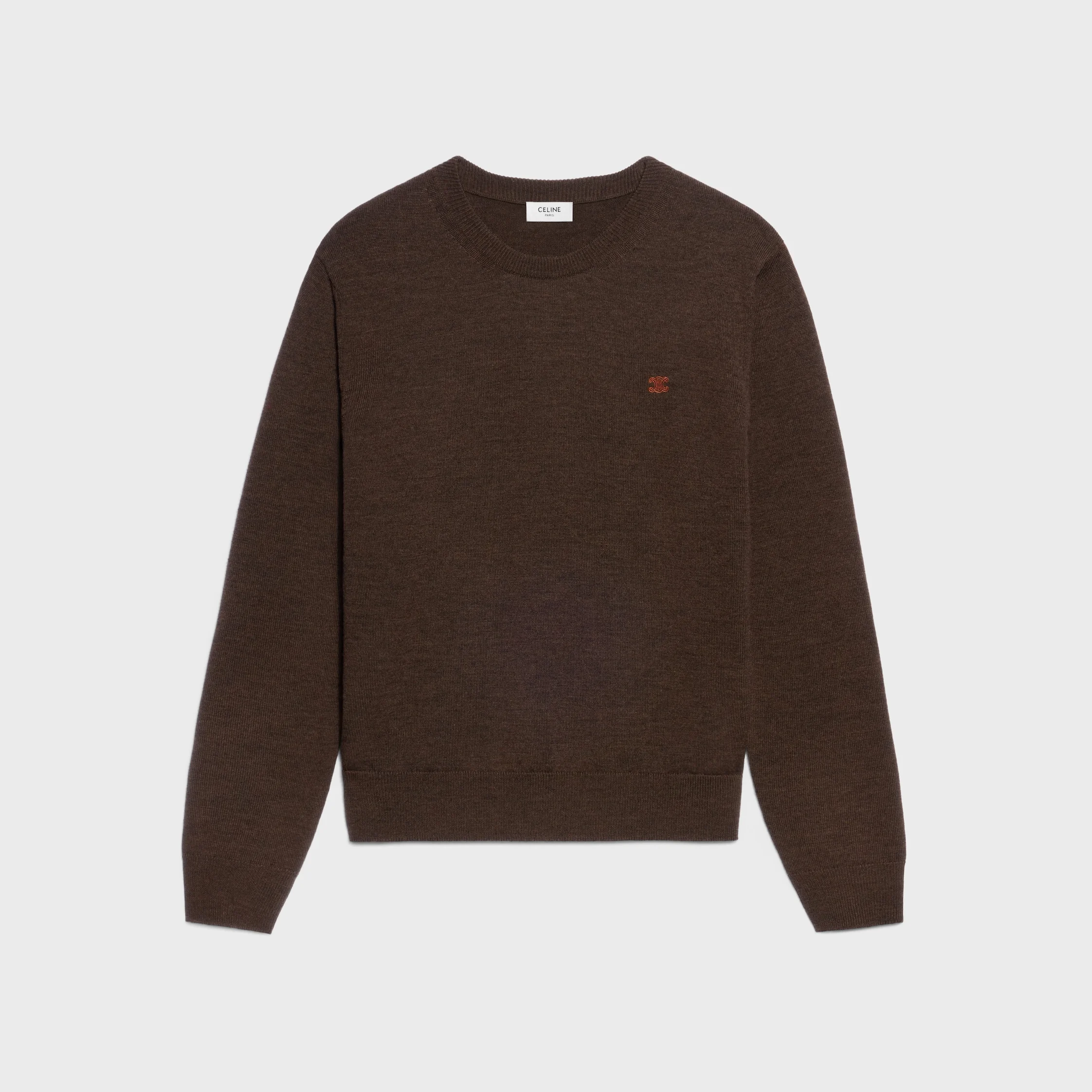 crewneck sweater IN fine wool - 1