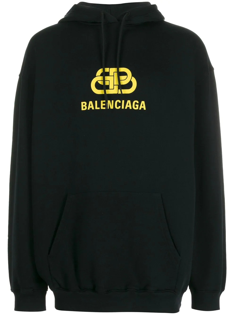 logo print hoodie - 1