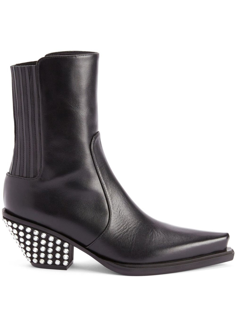 Yanhira 75mm crystal-embellished ankle boots 1