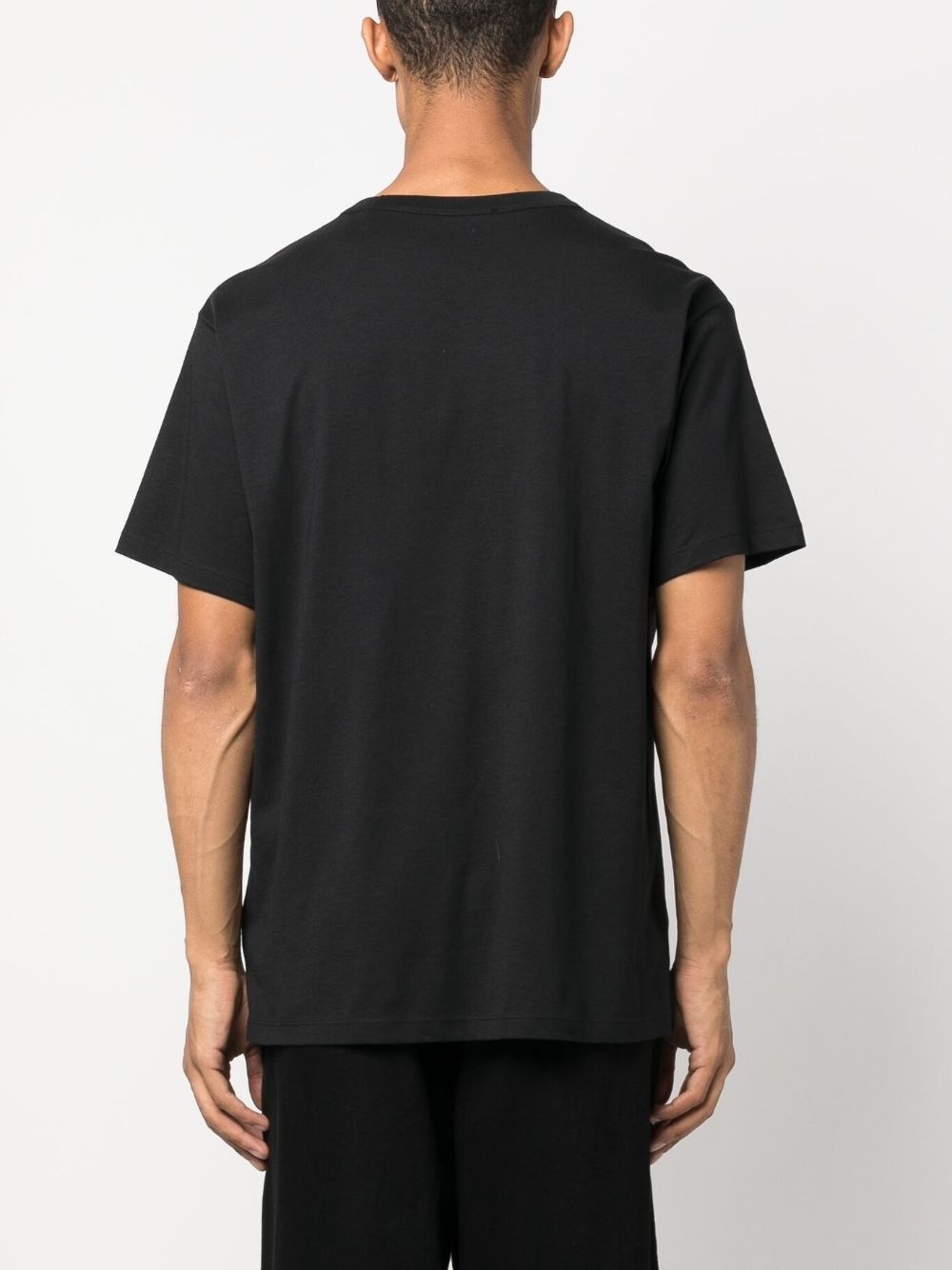sequin-embellished logo T-shirt - 4