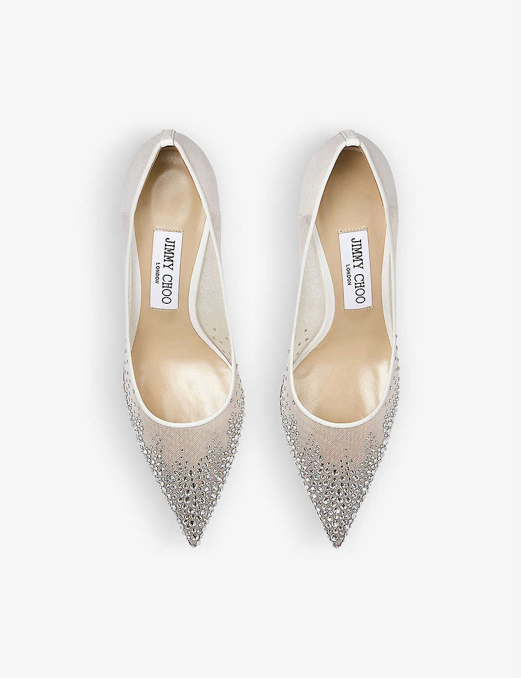 Love 85 crystal-embellished mesh pumps - 3