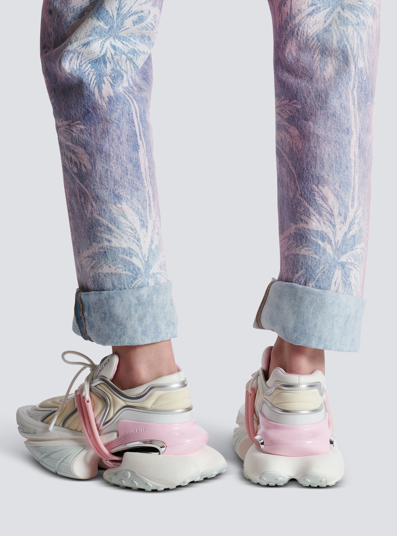 Balmain Unicorn Wave sneakers in neoprene and calfskin outlook