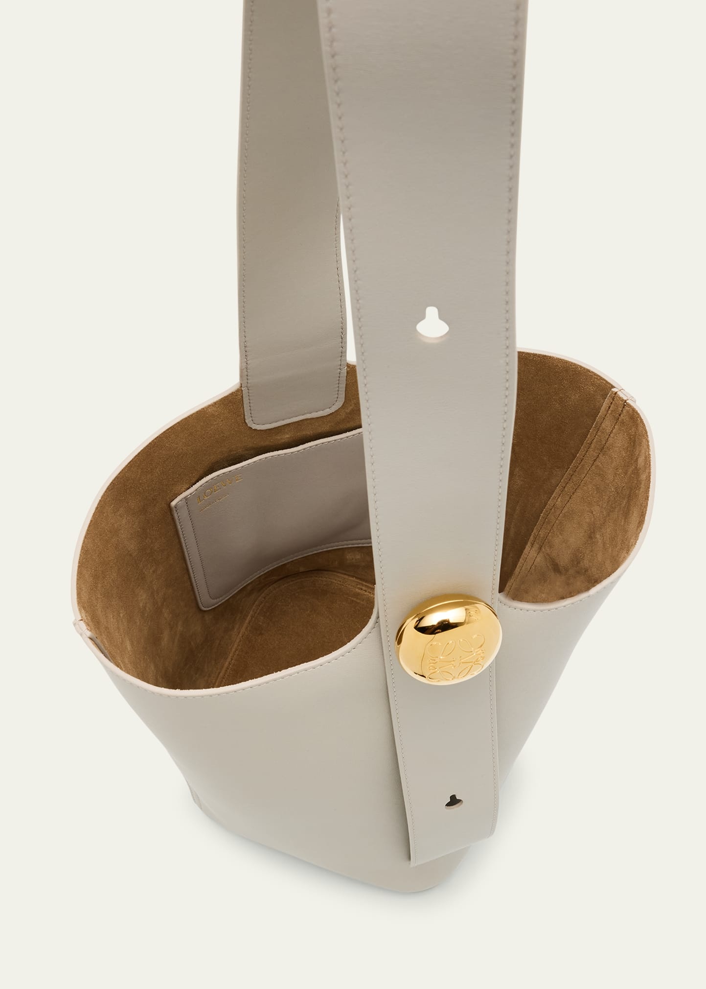 Anagram Pebble Leather Bucket Bag - 4