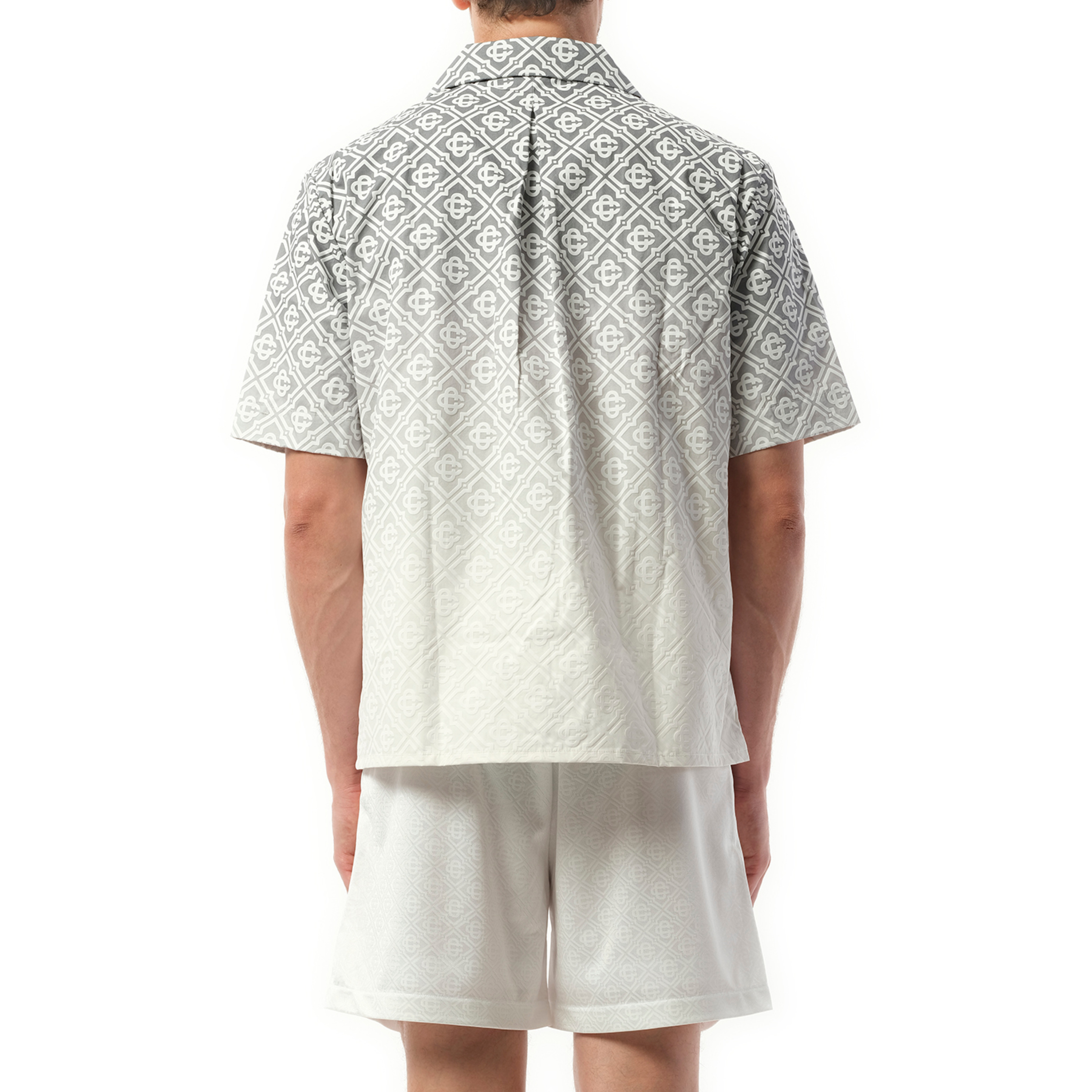Short Sleeve Cuban Collar Shirt in Grey - 6
