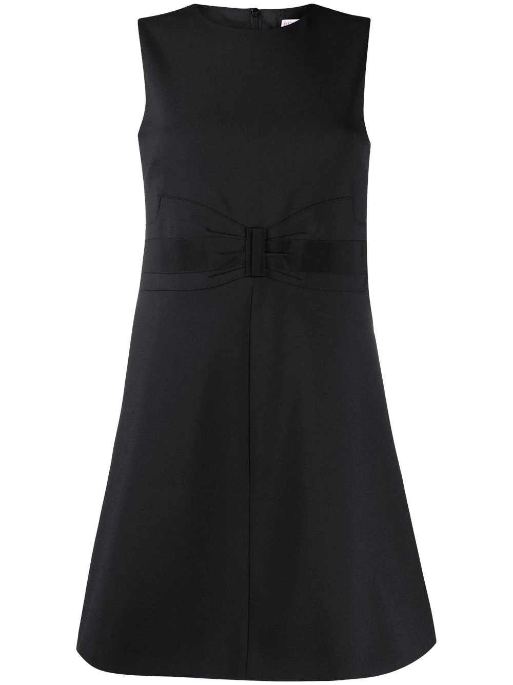 bow-detail sleeveless mini dress - 1