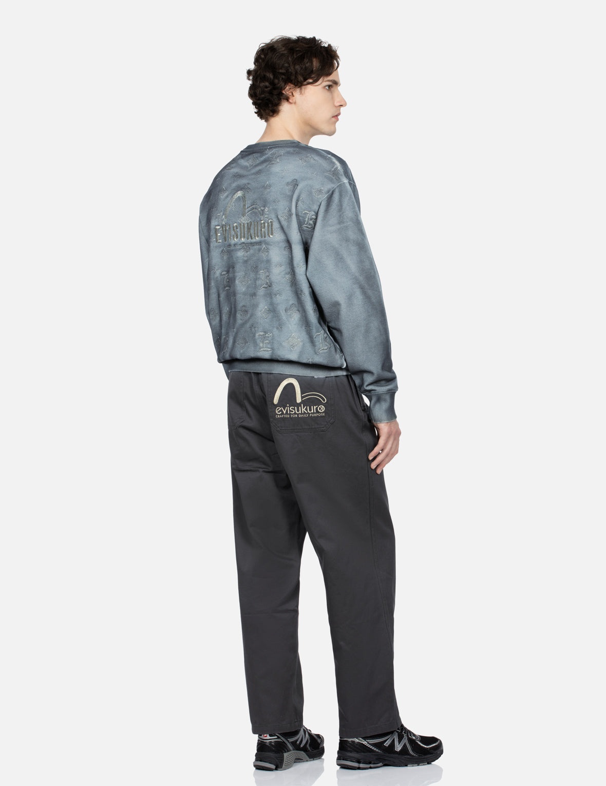 Seagull and Logo Embroidered Pocket Regular fit Pants - 3