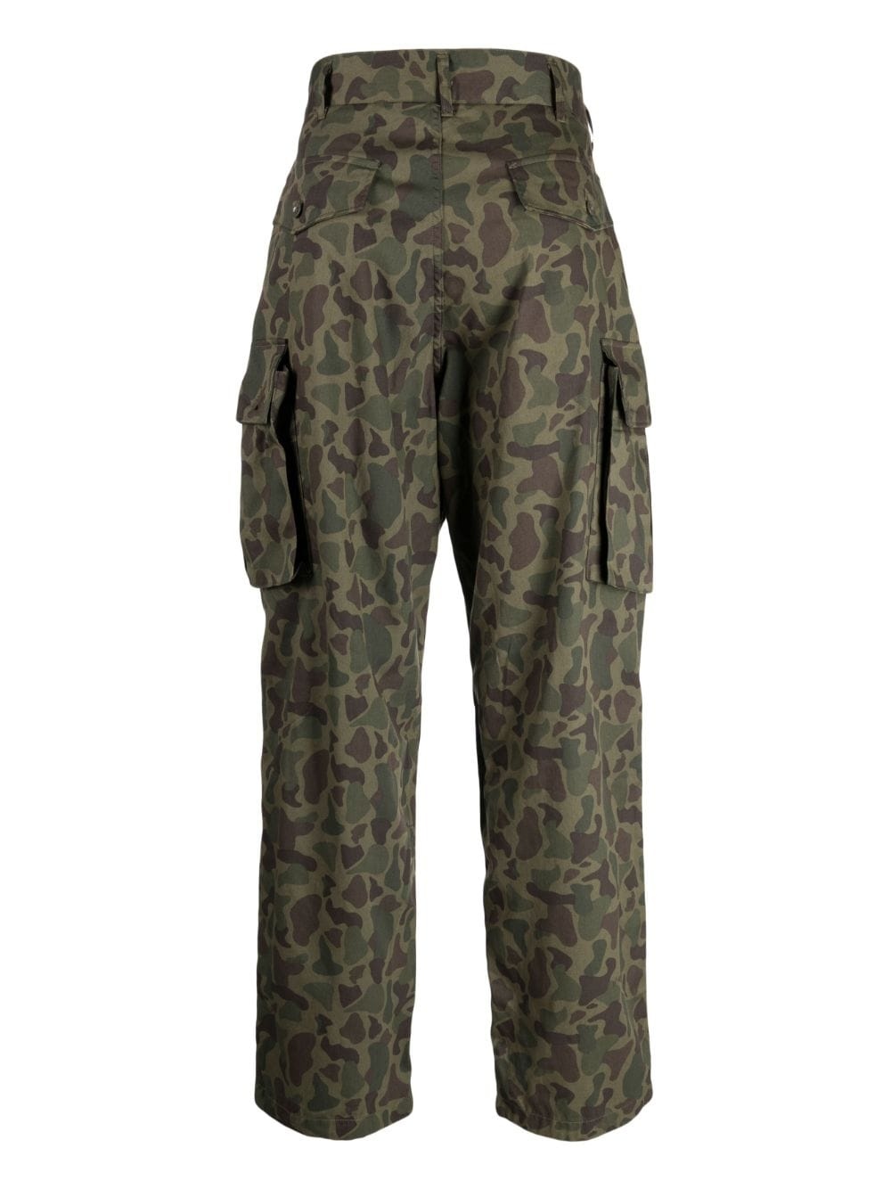 camouflage-print cotton cargo pants - 2