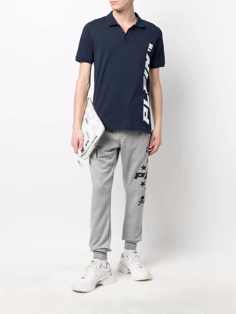 PHILIPP PLEIN logo drawstring track pants outlook