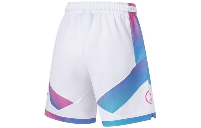 Li-Ning Li-Ning Wade Basketball Shorts 'White Dolphin Blue' AAPT051-4 outlook