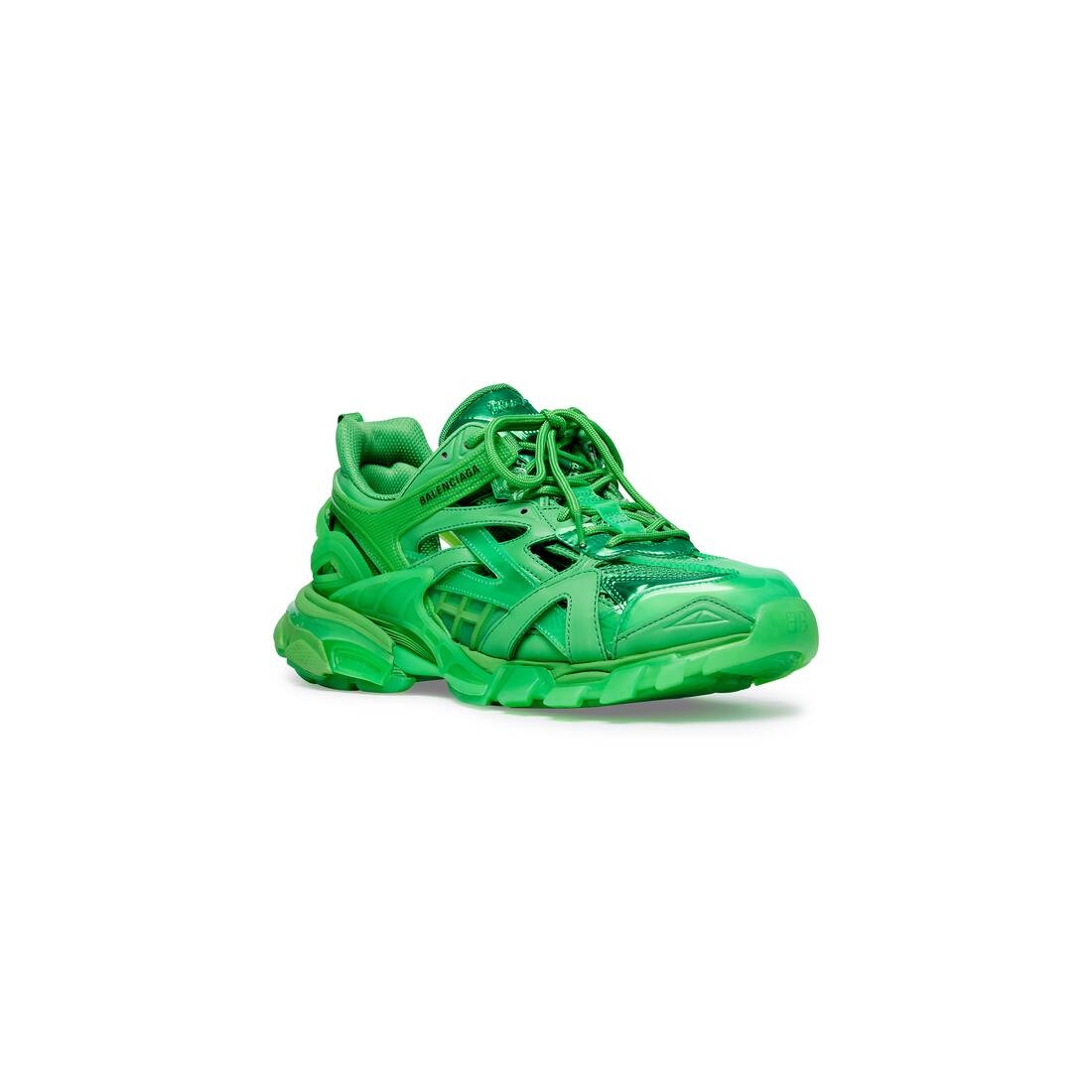 Men's Track.2 Clear Sole Sneaker  in Fluo Green - 2