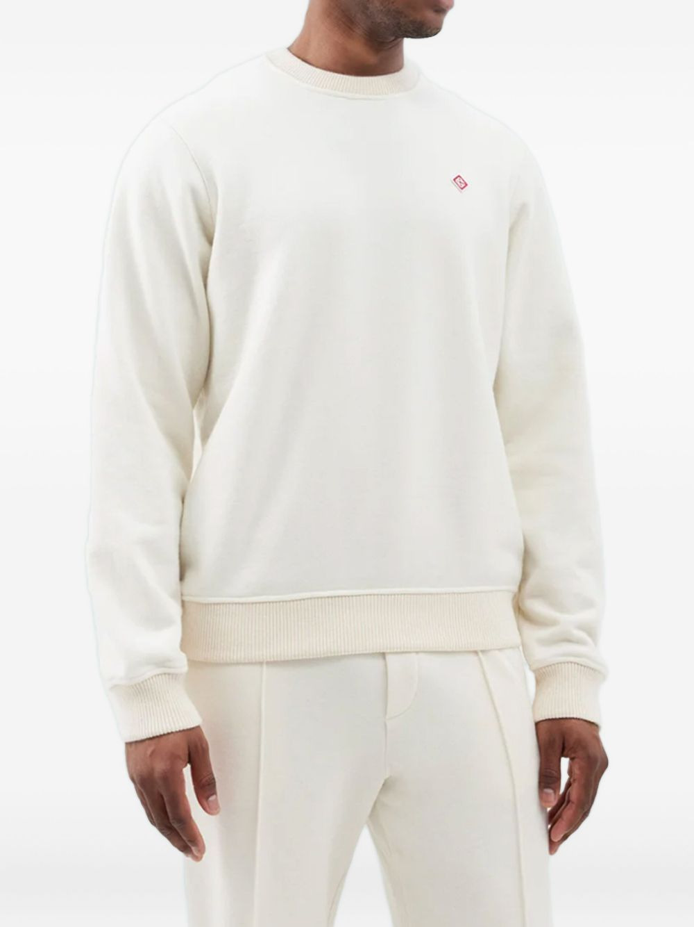 logo-embroidered crew-neck sweatshirt - 2