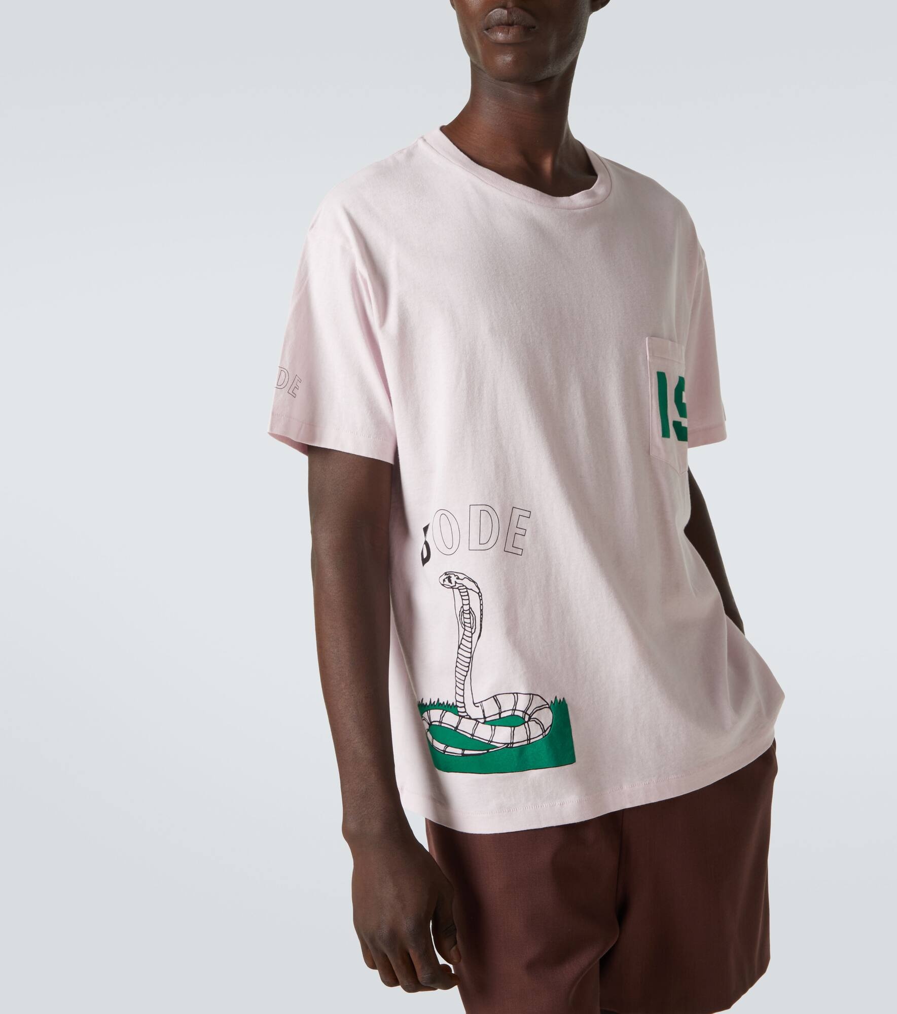 Cobra printed cotton jersey T-shirt - 5